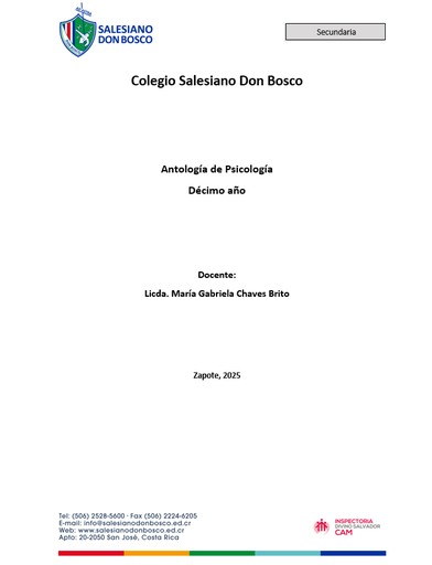 Antología de Psicología